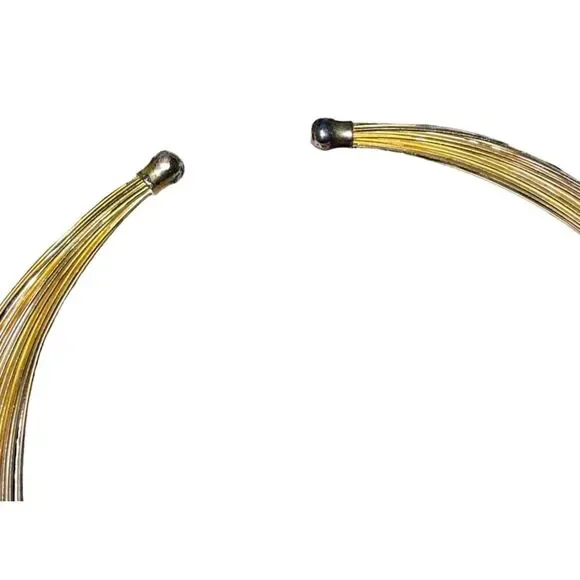 1960’s Mixed Metal Collar Choker Necklace - Picture 5 of 9